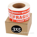 Mengendalikan Pelekat Label Fragile